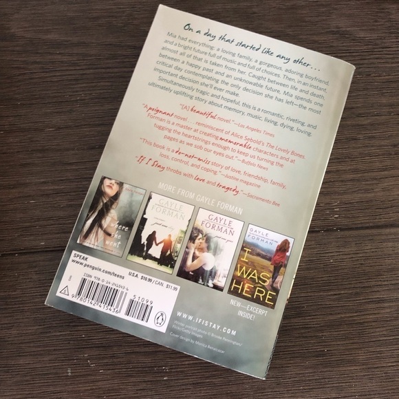 If I Stay by: Gayle Forman paperback book - Picture 3 of 4
